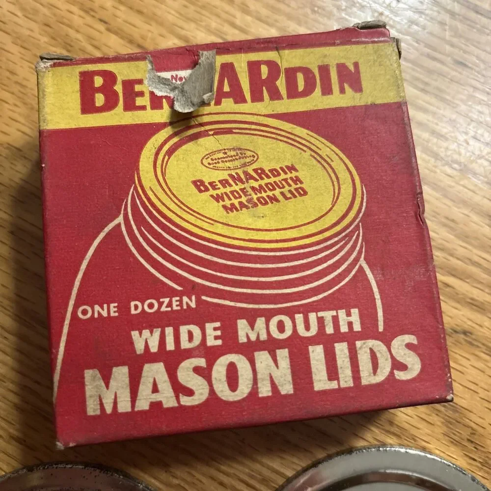 Vintage Boxes of Canning items Cupples Top Seal & BerNARdin Lids